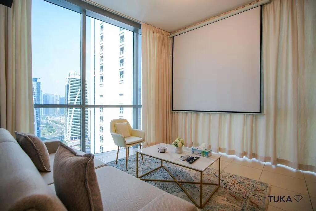Apartment Skyline & Lake Views - Home Cinema - 1-Bhk - Prime Location Dubai